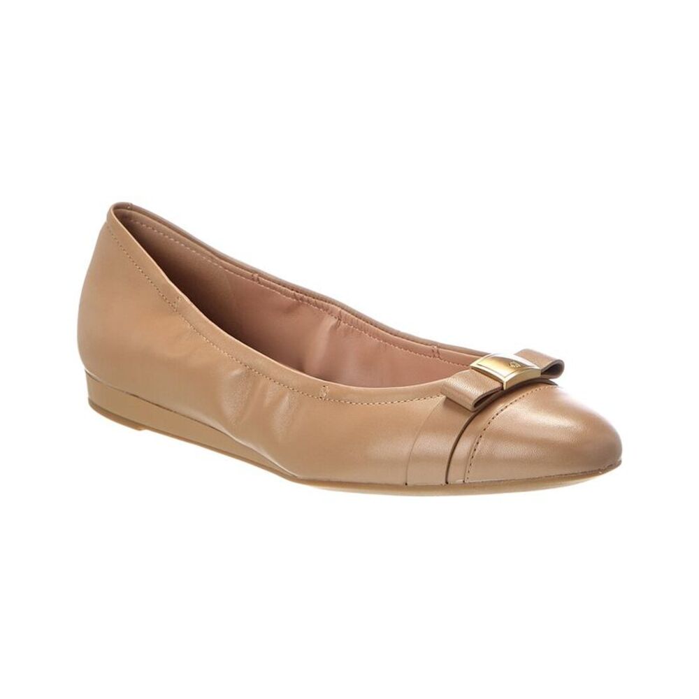 Cole Haan Go-To Tova Bow Leather Ballet Flat